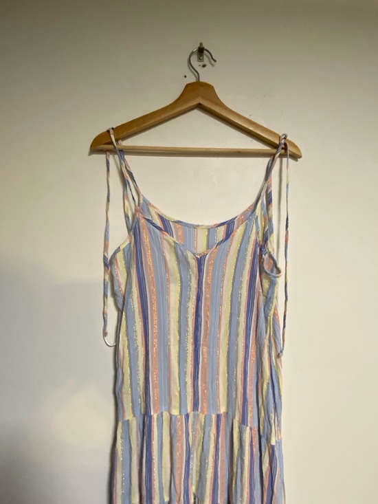 Joe Fresh Striped Tiered Midi Dress XS NWT - Picture 6 of 11
